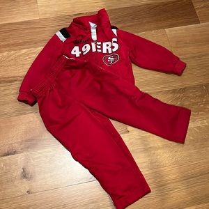 NFL Team Apparel 2T jacket and pants.  49ers SF